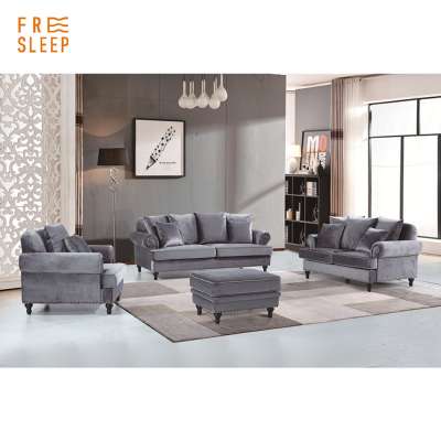 Home furniture living room fabric 3 1.5 seater sofa set modern design Euro style