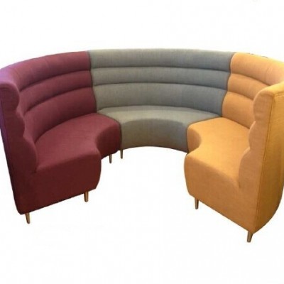 Restaurant U shape booth seating sofa design