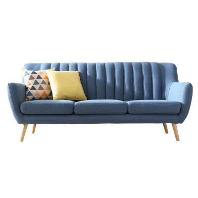 Set Designs Nordic Style Modern Couch L Shaped Furniture Fabric Soild Wood I Living Room Sofa