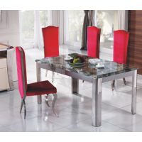 Home furniture stainless steel legs dining chair