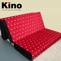 Modern Folding Sofa in Living Room Furniture and Floor Seating Red Fabric Lazy Sofa Bed for Living Room