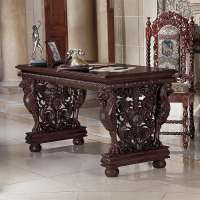 Office Desks libery furniture Library Table, Hand-carved mahogany antique table